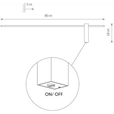 Nowodvorski Lighting Motive M kinkiet 1x11W czarny 10311