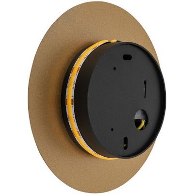 Nowodvorski Lighting Ring kinkiet 1x7 W czarny-złoty 10317