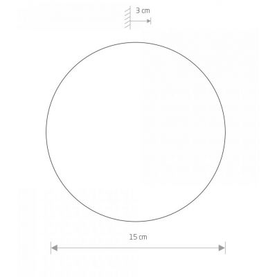 Nowodvorski Lighting Ring kinkiet 1x7 W czarny-złoty 10317