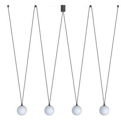 Nowodvorski Lighting Sling lampa wisząca 4x12 W biała-czarna 10354