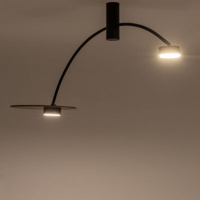 Nowodvorski Lighting Heft lampa podsufitowa 2x8W czarna 10356