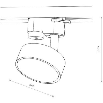 Nowodvorski Lighting Profile Puck lampa do szynoprzewodów 1x12 W czarny 10358