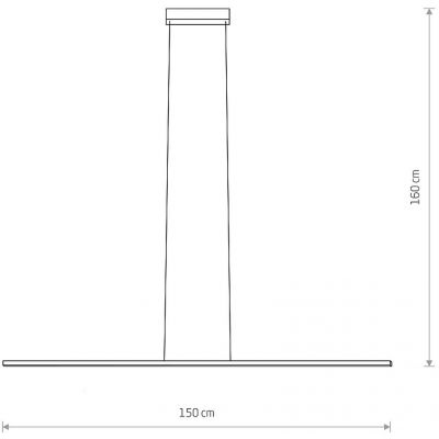 Nowodvorski Lighting Bar M lampa wisząca 1x24W czarna 10364