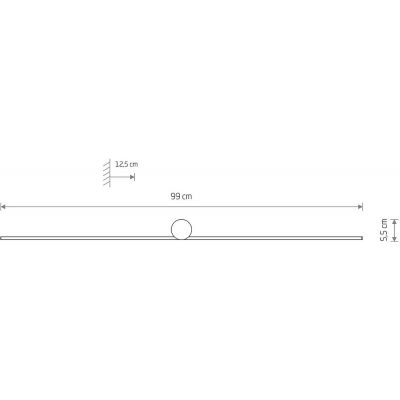 Nowodvorski Lighting Spin M kinkiet 1x14W czarny 10370