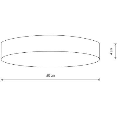 Nowodvorski Lighting Lid Round plafon 1x50W biały 10405