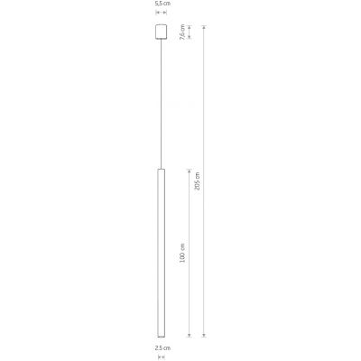 Nowodvorski Lighting Laser lampa wisząca 1x10 W brązowa 10444