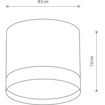 Nowodvorski Lighting Silba lampa podsufitowa 1x12W biała 10476