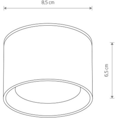 Nowodvorski Lighting Bol lampa podsufitowa 1x12 W czarna 10484