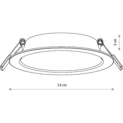Nowodvorski Lighting Mykonos lampa do zabudowy 1x10 W biała 10538