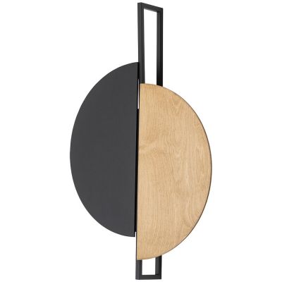 Nowodvorski Lighting Sunset Natural B kinkiet 2x12 W czarny-drewno 10577