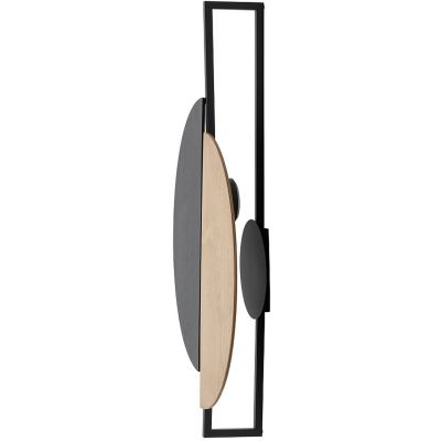 Nowodvorski Lighting Sunset Natural B kinkiet 2x12 W czarny-drewno 10577