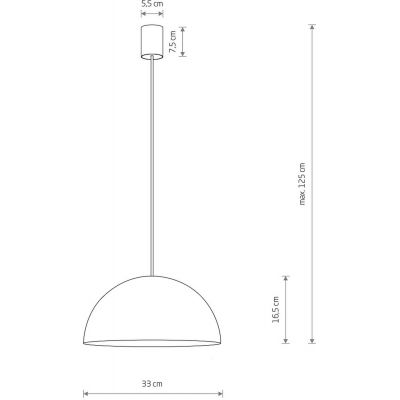 Nowodvorski Lighting Hemisphere Super S lampa wisząca 1x12W biała 10695