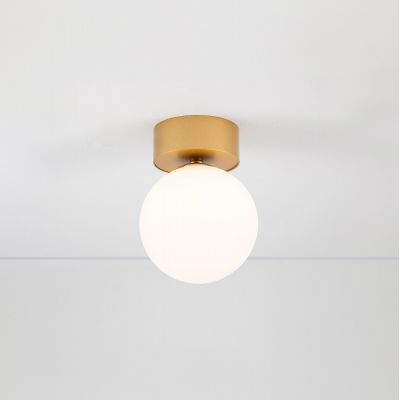 Nowodvorski Lighting Kier lampa podsufitowa 1x12 W biała-złoty satynowy 10623