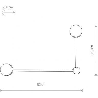 Nowodvorski Lighting Orbit kinkiet 2x12 W biały 10637