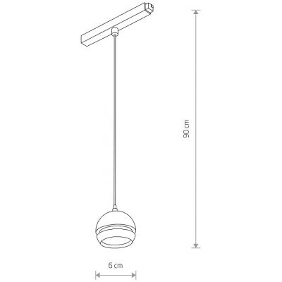 Nowodvorski Lighting LVM Slot LED lampa do szynoprzewodów 1x5 W czarny-biały 10653