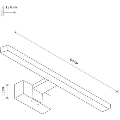 Nowodvorski Lighting Cezanne Led kinkiet 1x12 W chrom 10681