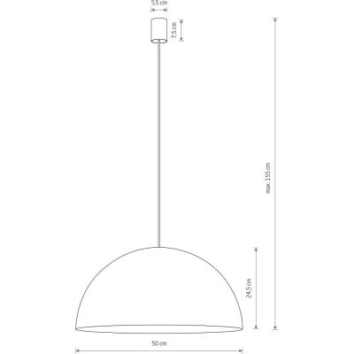 Nowodvorski Lighting Hemisphere Super L lampa wisząca 4x12W biała 10696