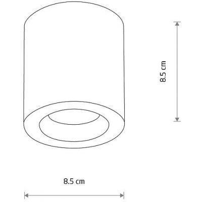 Nowodvorski Lighting Ceara lampa podsufitowa 1x15 W czarna 10714