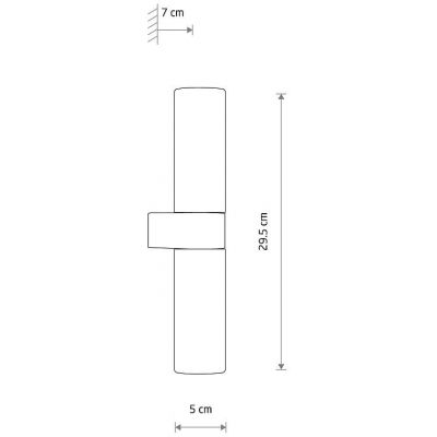 Nowodvorski Lighting Natalie kinkiet 2x10 W biały-czarny 10728