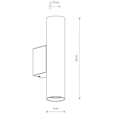 Nowodvorski Lighting Fourty kinkiet 2x10 W biały 10752