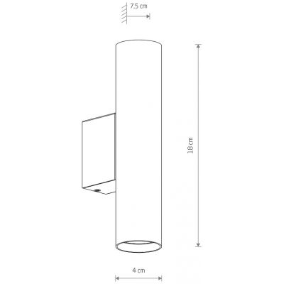 Nowodvorski Lighting Fourty kinkiet 2x10W LED czarny 10753