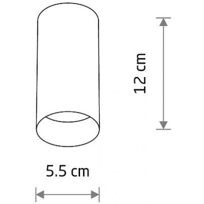 Nowodvorski Lighting Mono lampa podsufitowa 1x10 W biała 10776