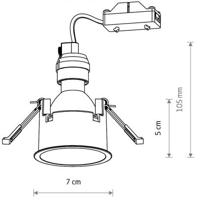 Nowodvorski Lighting Cup lampa podsufitowa 1x10 W satynowy czekoladowy 10790