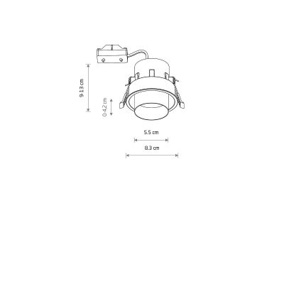 Nowodvorski Lighting Mono Slide lampa do zabudowy 1x10 W biała 10795