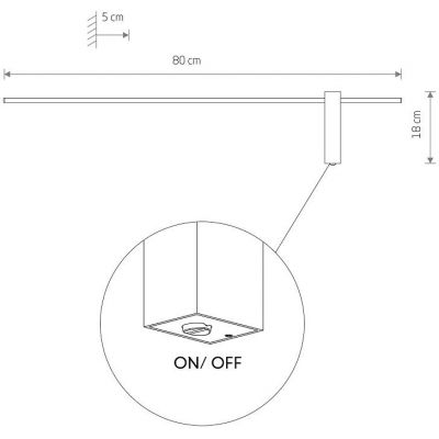 Nowodvorski Lighting Motive kinkiet 1x11 W czarny 10852