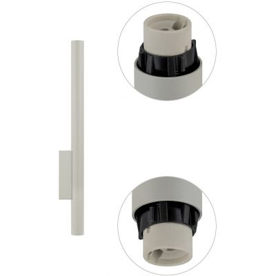 Nowodvorski Lighting Fourty kinkiet 2x10 W silk gray 10892