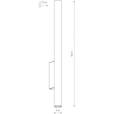 Nowodvorski Lighting Fourty kinkiet 2x10 W umbra gray 10893