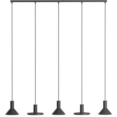 Nowodvorski Lighting Hermanos V lampa wisząca 5x10W czarna 10906