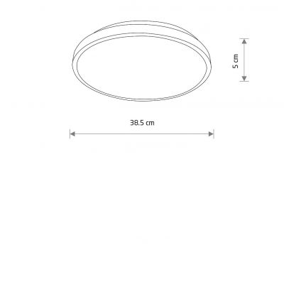 Nowodvorski Lighting Agnes Round LED PRO plafon 1x22 W czarny 10971