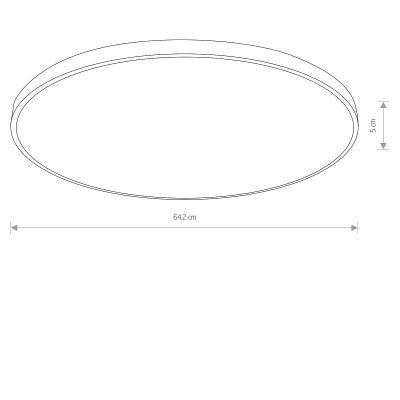 Nowodvorski Lighting Agnes Round LED PRO plafon 1x64 W czarny 10975