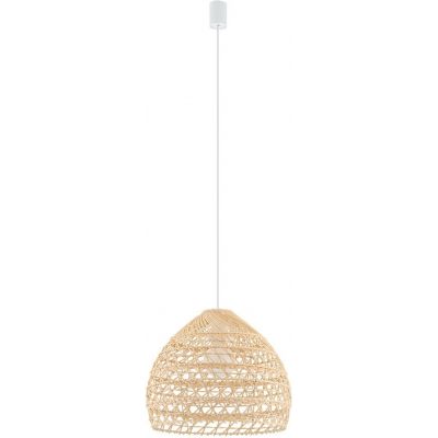 Nowodvorski Lighting Boho lampa wisząca 1x25 W biała-drewno 11151