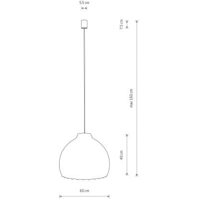 Nowodvorski Lighting Boho lampa wisząca 1x25 W biała-drewno 11152