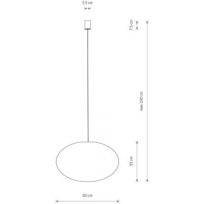 Nowodvorski Lighting Rattan lampa wisząca 1x25 W biała-drewno 11154