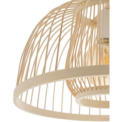 Nowodvorski Lighting Krabi lampa wisząca 1x25 W biała-drewno 11158