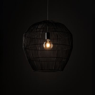 Nowodvorski Lighting Haiti lampa wisząca 1x25 W czarna 11167