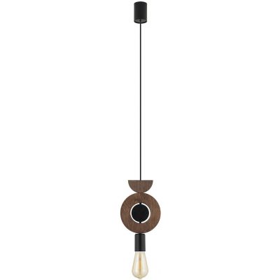 Nowodvorski Lighting Drops Wood lampa wisząca 1x25 W czarna-ciemne drewno 11176