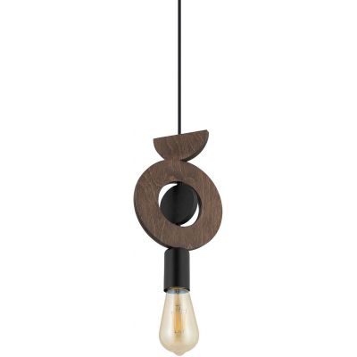 Nowodvorski Lighting Drops Wood lampa wisząca 1x25 W czarna-ciemne drewno 11176