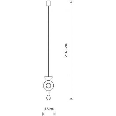 Nowodvorski Lighting Drops Wood lampa wisząca 1x25 W czarna-złota 11180