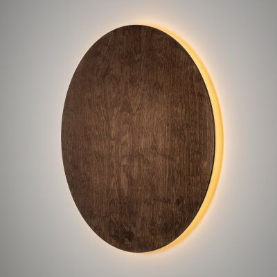 Nowodvorski Lighting Ring Timber Led kinkiet 1x16 W ciemne drewno 11292