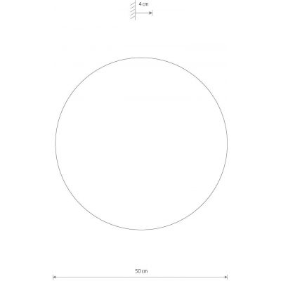 Nowodvorski Lighting Ring Timber Led kinkiet 1x16 W ciemne drewno 11292