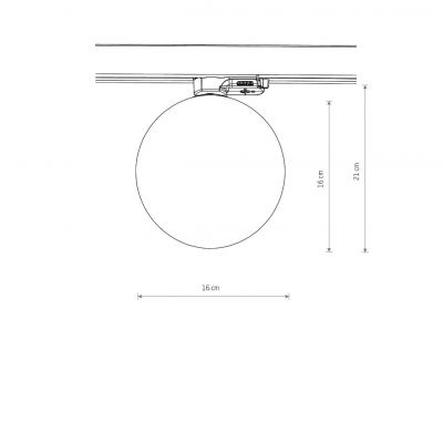 Nowodvorski Lighting CTLS Snowball lampa do szynoprzewodów 1x12 W biały 11296