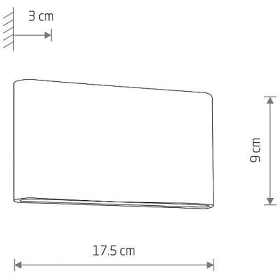 Nowodvorski Lighting Semi kinkiet 2x5 W czarny 11364