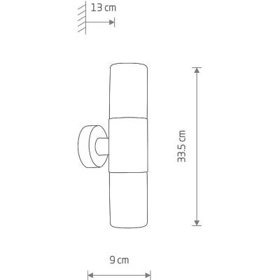 Nowodvorski Lighting Ida kinkiet 2x10 W czarny-przydymiony 11372