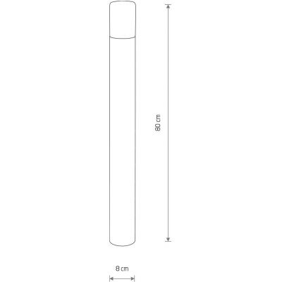 Nowodvorski Lighting Ida lampa stojąca 1x10 W czarna-przydymiona 11373