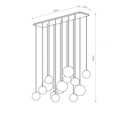 Nowodvorski Lighting Snowball lampa wisząca 14x12 W biała 11408
