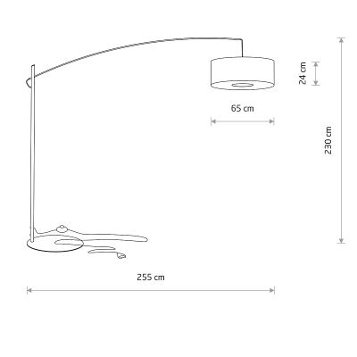 Nowodvorski Lighting Poise lampa stojąca 1x25 W beżowa 11685
